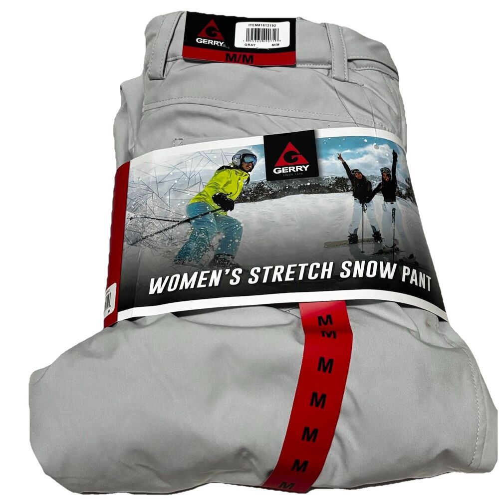 GERRY Women's Medium Snow Ski Pant Stretch Water Resistant Fleece Lined NWT